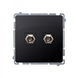 Basic Antenna Socket F" 2gang. BMAF2.01/28 graphite