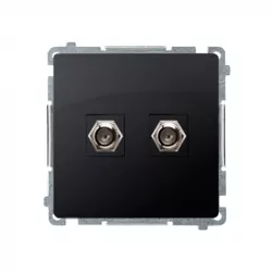 Basic Gniazdo Antenowe F" 2-krot. BMAF2.01/28 grafit