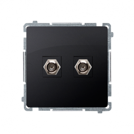 Basic Gniazdo Antenowe F" 2-krot. BMAF2.01/28 grafit