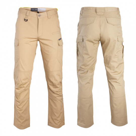 Spodnie bojówki slim fit beżowe rozmiar S L4052101 LAHTI PRO