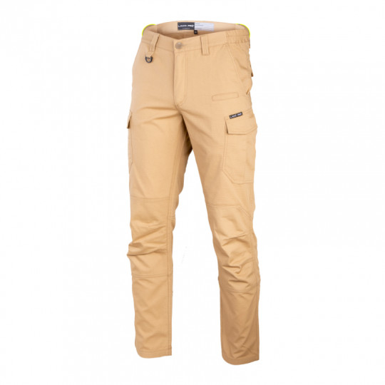 Spodnie bojówki slim fit beżowe rozmiar XL L4052104 LAHTI PRO