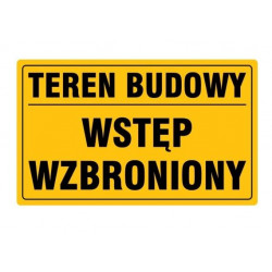 Tabliczka WSTĘP WZBRONIONY...