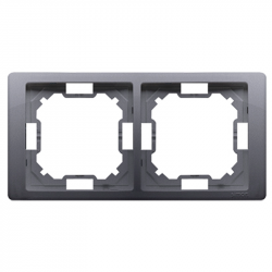 Basic Neos ramka 2-krotna BMRC2/43 srebrny