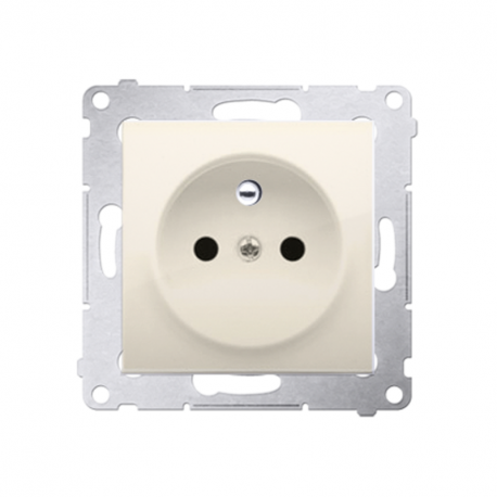 Simon54 Socket plug z/u with rng. DGZ1Z.01/41 beige