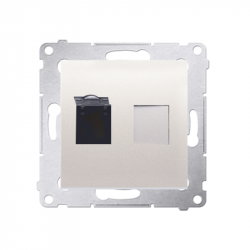 Simon54 RJ45 comm. outlet D61.01/41 beige