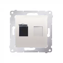 Simon54 RJ45 comm. outlet D61.01/41 beige