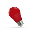 Żarówka LED E27 4.9W barwa czerwona kulka 230V WOJ14605 SPECTRUM LED