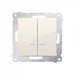 Simon54 Illuminated light switch DW5BL.01/41 beige