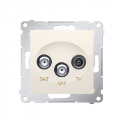 Simon54 Ant.RTV-SAT socket DASK2.01/41 beige