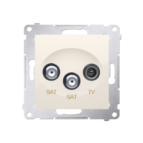 Simon54 Ant.RTV-SAT socket DASK2.01/41 beige