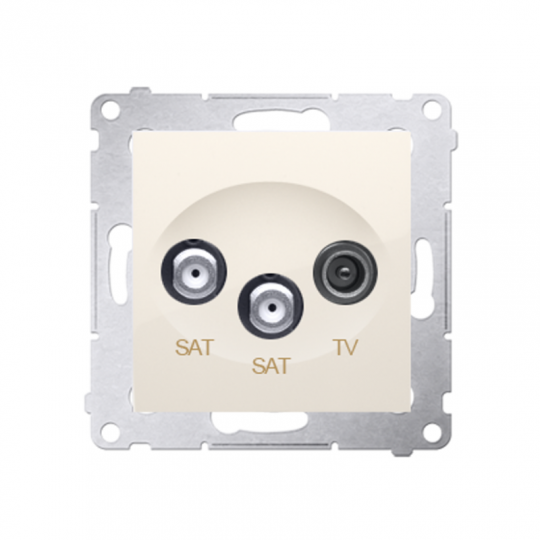 Simon54 Antenna Socket RTV-SAT-SAT DASK2.01/41 beige