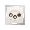 Simon54 Antenna Socket RTV-SAT-SAT DASK2.01/41 beige