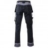 Spodnie robocze monterskie ze wzmocnieniami czarne rozmiar L L4052003 LAHTI PRO L4052003