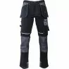 Spodnie robocze monterskie ze wzmocnieniami czarne rozmiar M L4052002 LAHTI PRO