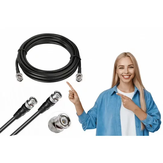 Kabel BNC-BNC RG58 50Ohm 5m 50087 AVK176-500
