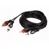 Kabel 2xRCA/2xRCA HQ 3m LB0020 Libox