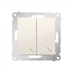 Simon54 DW6/2.01/41 beige two-way switch