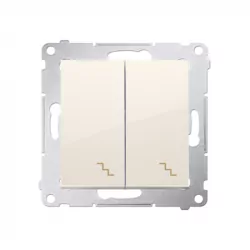 Simon54 DW6/2.01/41 beige two-way switch