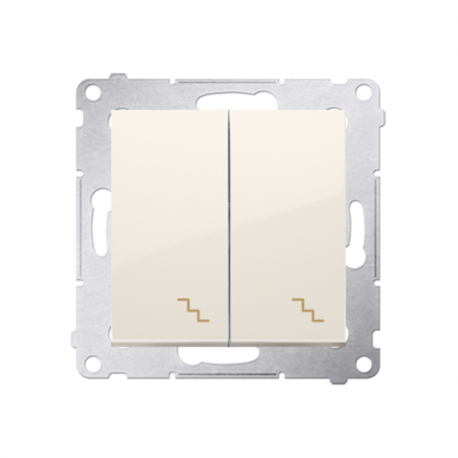 Simon54 DW6/2.01/41 beige two-way switch