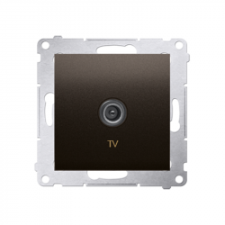 Simon54 Gniazdo antenowe TV pojedyncze końcowe DAK1.01/46 brązowy