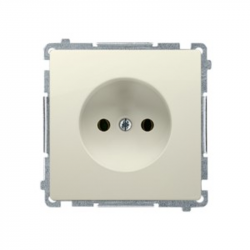Simon54 Groundless sub-single plug socket DG1Z.01/41 beige