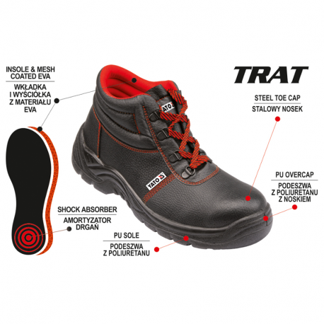 Work boots size 44 TRAT YT-80738 YATO