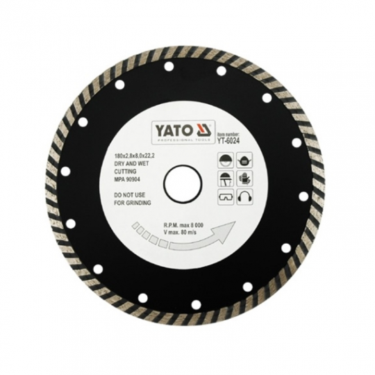 Diamond turbo disc 180mm YT-6024 Yato