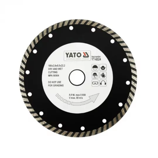 Tarcza diamentowa turbo 180mm YT-6024 Yato