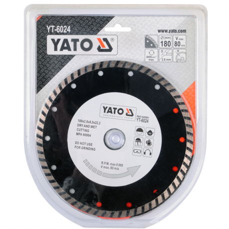 Tarcza diamentowa turbo 180mm YT-6024 Yato