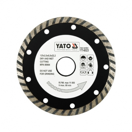 Tarcza diamentowa turbo 125mm YT-6023 YATO