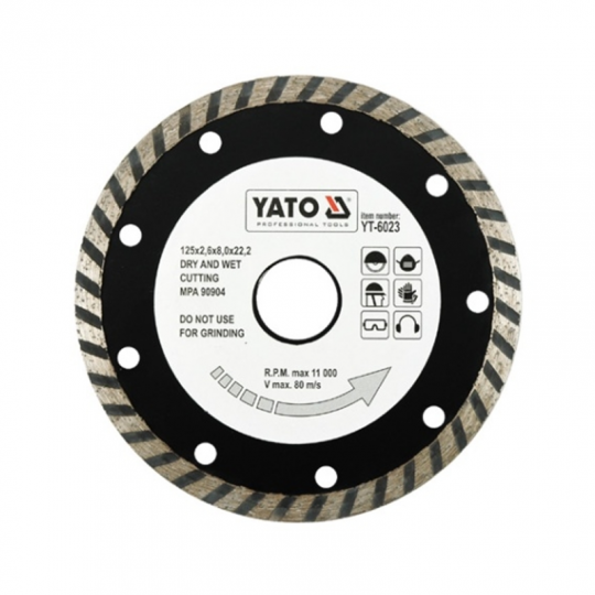 Diamond turbo disc 125mm YT-6023 YATO