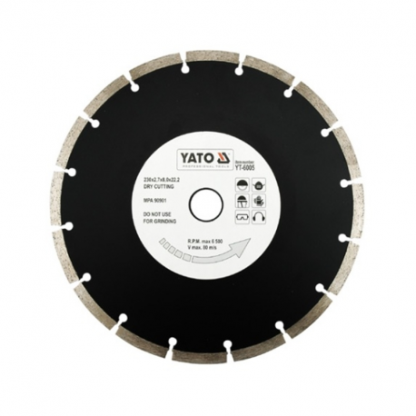 Segmented diamond disc 230mm YT-6005 Yato