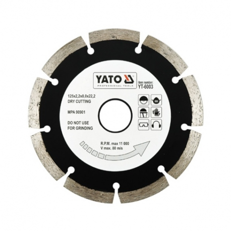 Segmented diamond disc 125mm YT-6003 Yato