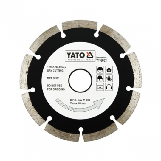 Segmented diamond disc 125mm YT-6003 Yato
