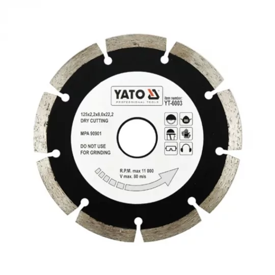 Segmented diamond disc 125mm YT-6003 Yato