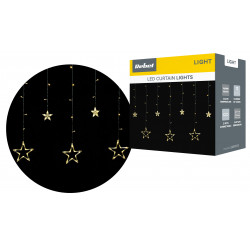 Kurtyna LED gwiazdy ciepłe...