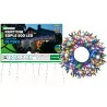 Kurtyna sople lampki świąteczne 500LED multlor + flash 24,5m LT-500/S/5M OKEJ LUXiko