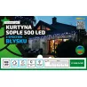 Kurtyna sople lampki świąteczne 500LED multlor + flash 24,5m LT-500/S/5M OKEJ LUXiko