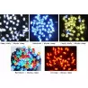 Kurtyna sople lampki świąteczne 500LED multlor + flash 24,5m LT-500/S/5M OKEJ LUXiko
