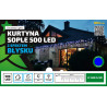 Kurtyna sople LED LT-500/S/5M/M niebie+flash 24,5m