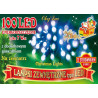 Lampki choinkowe LED 100 3,6W zimne 10m 8 funkcji zewnętrzne LED100/8F OKEJ LUX