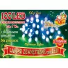 Lampki choinkowe LED100 3,6W zimne 10m 8 FUNKCJI