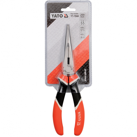 Szczypce wydłużone proste CrV 8" YT-1944 Yato