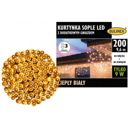 Lampki oświetlenie kurtyna...