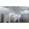 Lampki oświetlenie kurtyna sople 100 LED zewnętrzne barwa zimna + flash IP44 4,8m 13-562 BULINEX