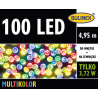 Lampki choinkowe zewnętrzne 100 LED multikolor 4,95m 13-111 BULINEX