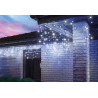 Lampki oświetlenie kurtyna sople 100 LED zewnętrzne 50/50 barwa zimna + niebieska IP44 4,8m 13-559 BULINEX
