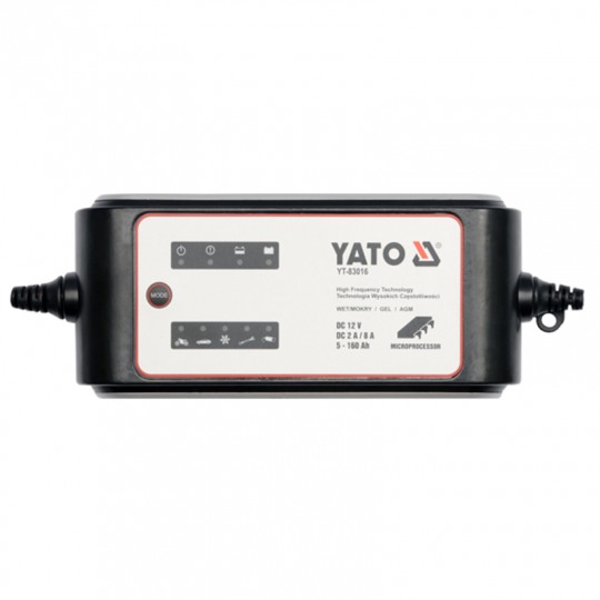 Prostownik elektroniczny 12V 8A 160Ah YT-83016 Yato