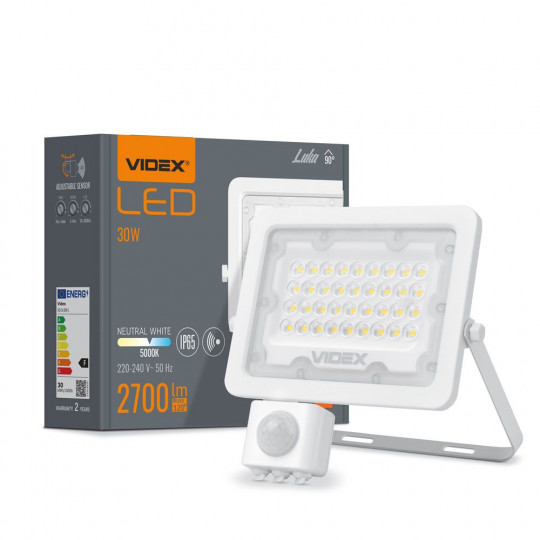 Naświetlacz LED 30W NW VLE-F2E-305w-s PIR Videx
