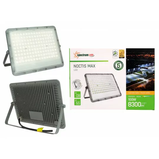 Naświetlacz Noctis MAX LED 100W NW IP65 szary